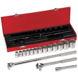 Klein Tools 16-Piece 1/2-Inch Drive Socket Wrench Set