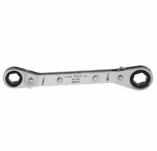 Fully Reversible Ratcheting Offset Box Wrench - 3/8'' x 7/16''