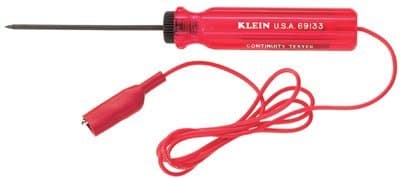 Lamp Glow Battery Continuity Tester w/Alligator Clip