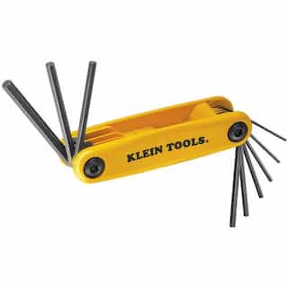 Klein Tools Grip-It Nine Key Hex Set (.050", 1/16", 5/64", 3/32", 7/64", 1/8", 9/64", 5/32", 3/16")