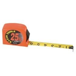 Tape Measure - 25 Feet with High-Visibility Case