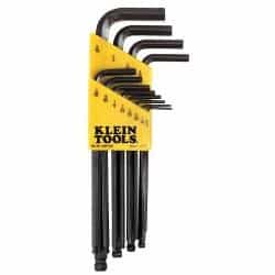 Klein Tools 12-Piece L-Style Ball-End Hex-Key Caddy Set - Inch