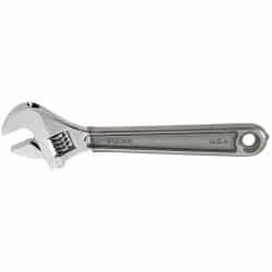 Klein Tools 4'' Adjustable Wrench Standard Capacity, Plastic-Dipped Handles