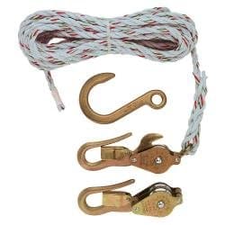 Klein Tools Block & Tackle with Guarded Snap Hooks with Rope