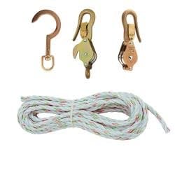Block & Tackle with Guarded Snap Hooks with Swivel Hook