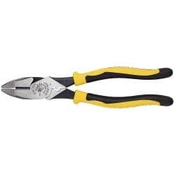9'' Journeyman High-Leverage Side-Cutting Pliers - Connector Crimping