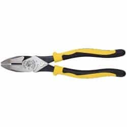 Klein Tools 9'' Journeyman High-Leverage Side-Cutting Pliers - Connector Crimping