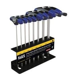 Klein Tools 6'' Metric Ball-End Journeyman T-Handle Set with Stand, 8 Piece