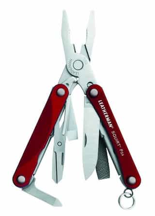 Leatherman Stainless Steel Squirt PS4 Multi-Tool, Red