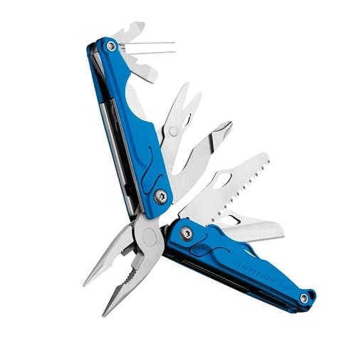 Stainless Steel Leap, Blue