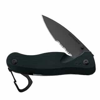 Stainless Steel Crater C33X Knife, Black Oxide Finish