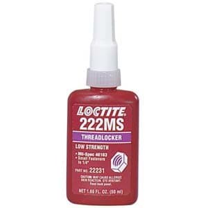 Loctite  10 mL 222MS Low Strength Threadlocker