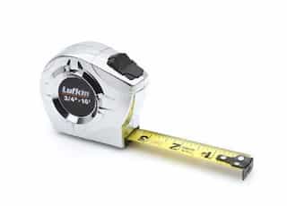 3/4" X 16' P2000 Series Measuring Tape with A2 Blade and Chrome Casing