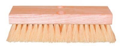 10" White Tampico Hardwood Floor Brush Without Handle