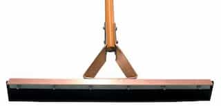 24" Straight Squeegee with Steel Bracket Handle