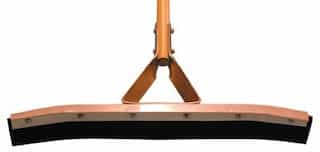 36" Black Rubber Floor Squeegee No Tapered Handle