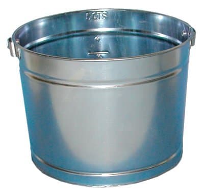 5qt Galvanized Electroplated Metal Pail
