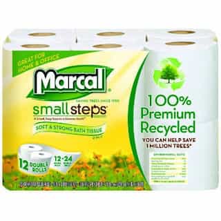 Marcal 100% Recycled Bathroom Tissue-Double Roll