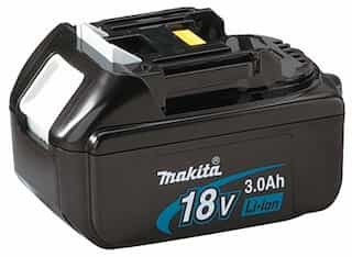 Makita 2 1/2 lb 18 Volt (3.0 A-H) Lithium-Ion Battery