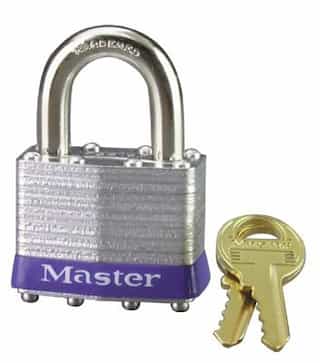 Master Lock Master Blister Pack Keyed Different Tumbler Padlock