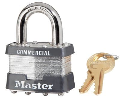 Master Lock No. 1 Laminated Steel Pin Tumbler Padlocks