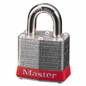 Master Lock 4 Pin Red Steel Body Safety Padlock