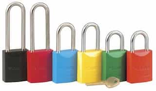 5 Pin Red Safety Lockout Padlock Keyed Different