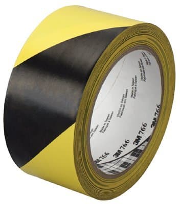 Black/Yellow Hazard Marking Vinyl Tape 766