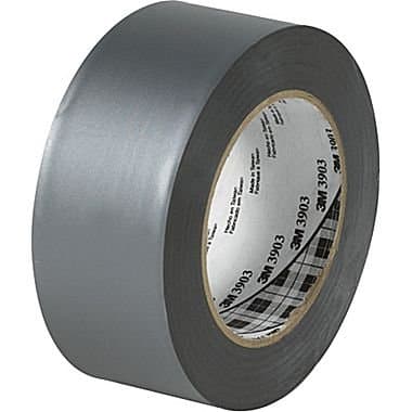 3M 2" X 50 yd Gray Vinyl Duct Tape 3903