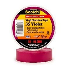 3M 35 Foot Vinyl Electrical Color Coding Tapes Violet