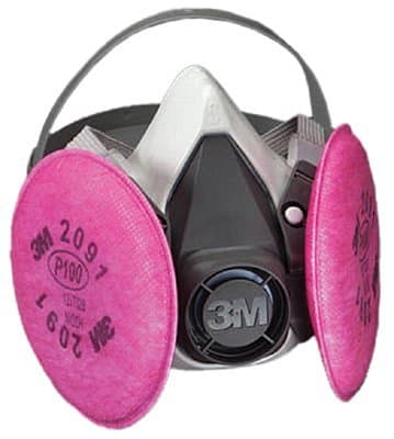 3M Small P100 6000 Series Half Facepiece Respirator Assemblies