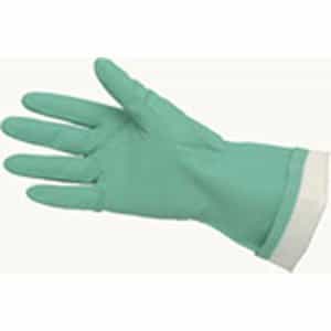 MCR Safety Flock-Lined Nitrile Gloves, Green