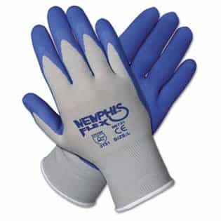 MCR Safety Memphis Flex Seamless Nylon Knit Gloves, Extra Large, Blue/Gray, Pair