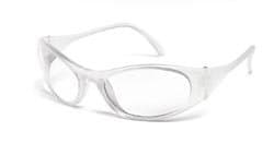 Safety Glasses, Frost Frame, Clear Lens