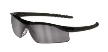 Dallas Wraparound Safety Glasses, Black Frame, Gray Indoor/Outdor Lens