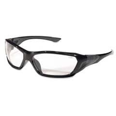 ForceFlex Safety Glasses, Black Frame, Clear Lens