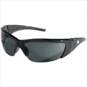 ForceFlex Safety Glasses, Black Frame, Gray Lens