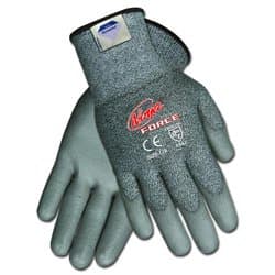 Ninja Force Polyurethane Coated Gloves, Extra Large, Gray