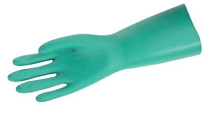 Size 9 Green Unsupported Nitrile Gloves