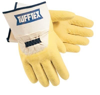 Large Premium Rubber Coated Tufftex Supported Gloves