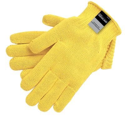 Medium Yellow Knit-Wrist Kevlar Gloves