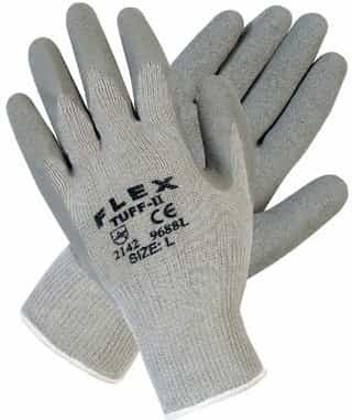 Memphis Glove Small Gray Flex Tuff-II Latex Coated Gloves