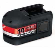 NiCad Power-Plus 18 Volt Rechargeable Dry Cell Batteries