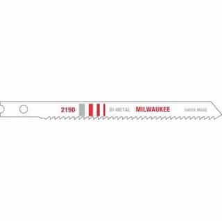 Milwaukee Tool 3 5/8" 14 TPI Universal Shank Jig Saw Blade