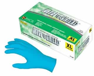 Large 8 Mil Blue Disposable Nitrile Gloves
