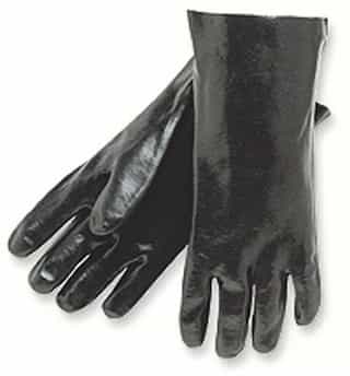 One Size Fits All 14" Economy Dipped PVC Gloves