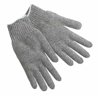 Gray 7 Gauge CottonPolyester String Knit Gloves