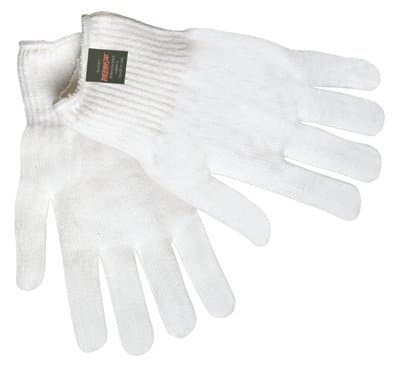 One Size White Multi-Purpose String Knit Gloves