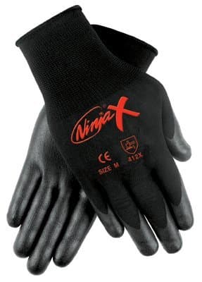 Large 15 gauge Ninja X Bi-Polymer Coated Palm Gloves