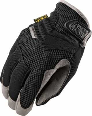 Small Black Spandex/Synthetic Leather Padded Palm Gloves